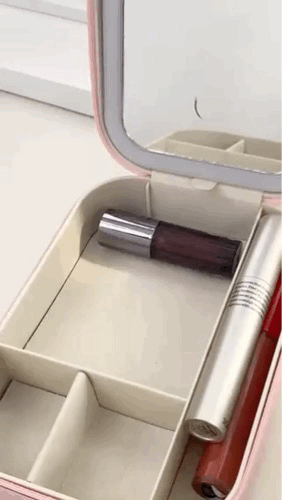 Makeup Organizer Bag with Led Mirror™