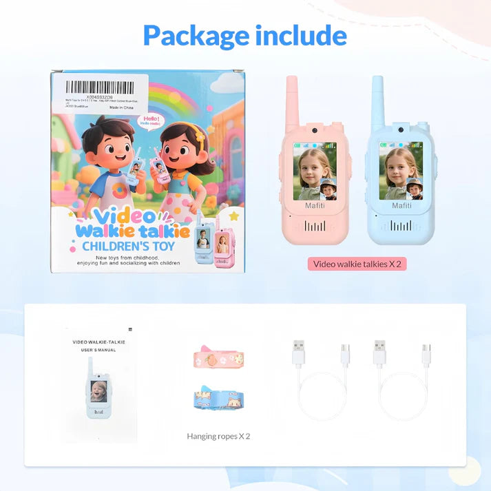 Video Walkie Talkie™ | For kids (2 pack)